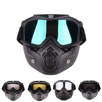 American full face anti-impact tactical mask Outdoor game field CS dustproof anti-fog riding glasses COS mask