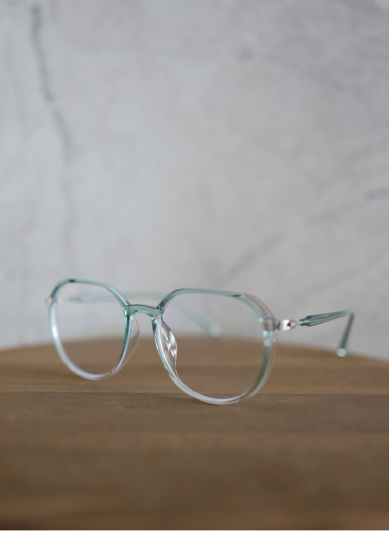 透明绿色眼镜框女韩版潮网红素颜大框防蓝光近视眼睛大脸显瘦