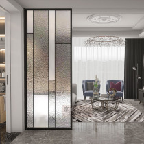 Glass modern minimal screen partition wall living room in toilet porch net red decoration blocking light luxury