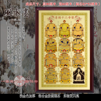 Portrait of the emperor of the Qing Dynasty Portrait of the twelve emperors of the Qing Dynasty Craft painting of the twelve emperors