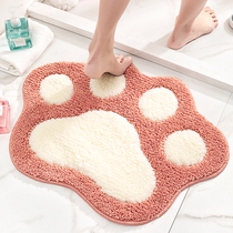 Cartoon toilet floor mat cute toilet door entrance suction non-slip mat door mat girl heart bedroom carpet