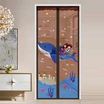 love custom summer anti-mosquito screen door curtain hole free home velcro screen bedroom silent magnet salt door