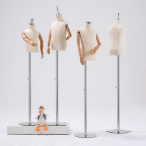 The upscale child model props half men and children childrens clothing store clothing display clothing store window mo te jia