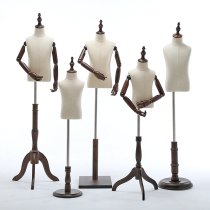 Childrens model props childrens clothing store childrens shooting hangers half-length cloth window display childrens model stand