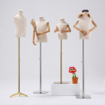 Child model props half upscale clothing store clothing men kids display led mo te jia