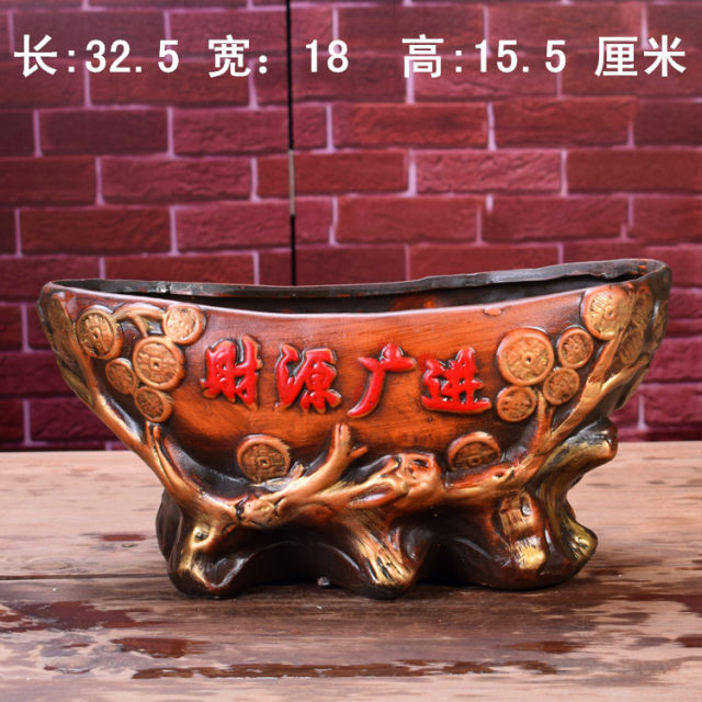 Large creative ceramic retro flower pot fortune tree banyan potted plant bonsai desktop home gardening ceramic pot Large creative ceramic retro flower pot fortune tree banyan potted plant bonsai desktop home gardening ceramic pot