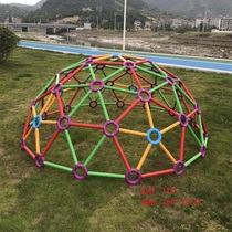 Outdoor park community amusement park kindergarten outdoor climbing round frame plastic tube disassembly combination