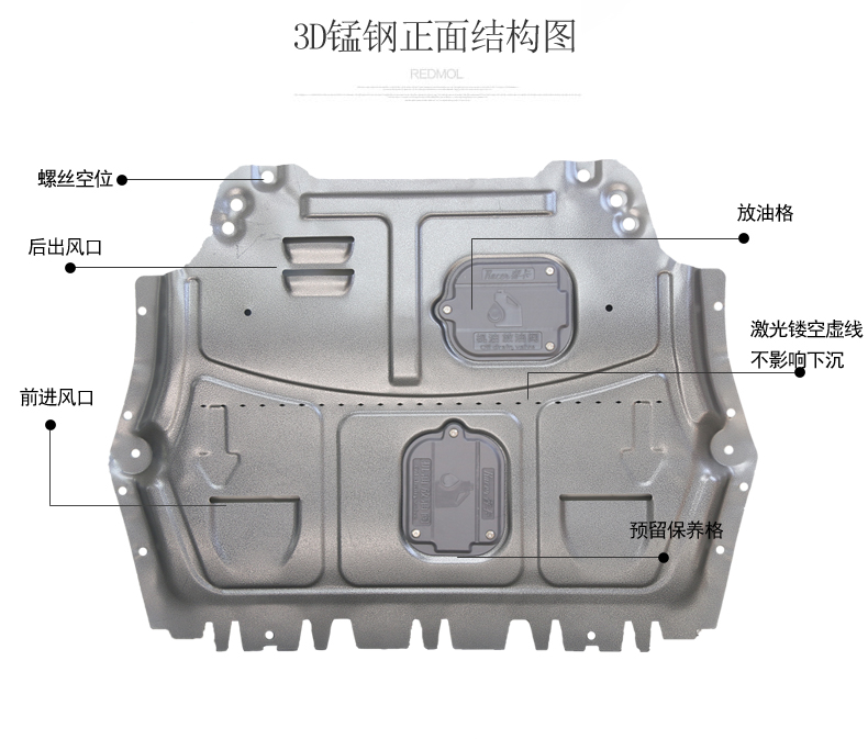 17 Kai Chen D60 động cơ dưới lá chắn bảo vệ dưới xe T70T90 lá chắn đặc biệt Kai Chen M50V thấp hơn bảo vệ