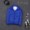 Royal blue men's standing collar