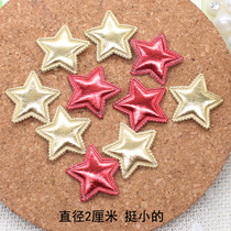 2cm Pu Small Stars Pentagram Dime Bar Christmas Hair Accessories Hair Clip Accessories Hairpin Material Accessories