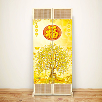 Chinese style solid wood screen partition minimalist modern entrance to the house-in-house Curtain Barrier-Living Room Folding mobile bedroom Sheltering Wall