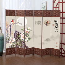 Simple Screen Partition Mobile Folding Living Room Bedroom Office Hotel Genguan Push-and-pull Fashion Decoration Minimalist