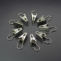 50 strong curtain clip electroplated stainless curtain clip hook buckle shower curtain hook clip 100