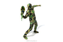 (Japanese straight hair) 1 24 BAPE FLOWER BOMBER throwing FLOWER Man