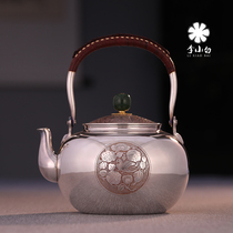 Li Xiaobai silver pot sterling silver 9999 kettle sterling silver pot pure handmade silver pot