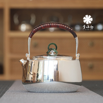 Li Xiabai sterling silver 9999 boiled water silver pot sterling silver pot pure handmade teapot silver pot master minimalist silver