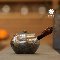 Li Xiabai silver pot sterling silver 9999 tea tea silver pot sterling silver tea tea silver pot boiling water silver pot