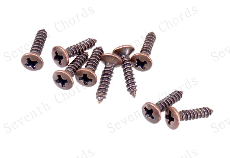 电贝司吉他面板螺丝吉他插口铁心盖护板安装螺丝钉2.5*12mm 金