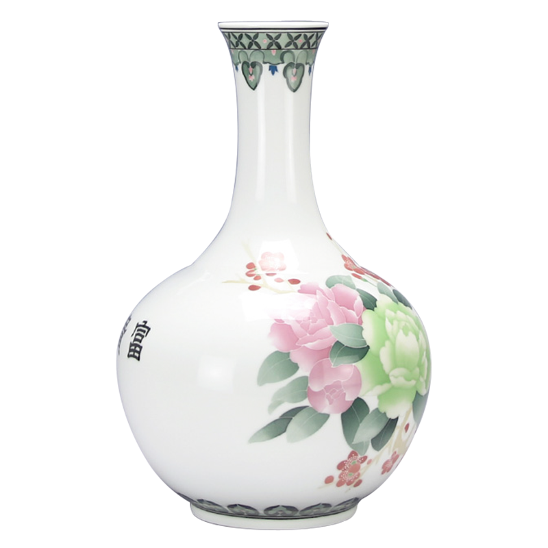 Under the liling glaze porcelain good remit mesa furnishing articles sitting room adornment vase colorful ceramics name plum blossom put hand - made of the design