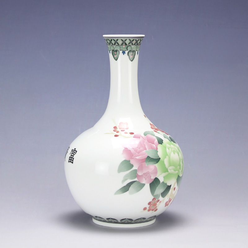 Under the liling glaze porcelain good remit mesa furnishing articles sitting room adornment vase colorful ceramics name plum blossom put hand - made of the design