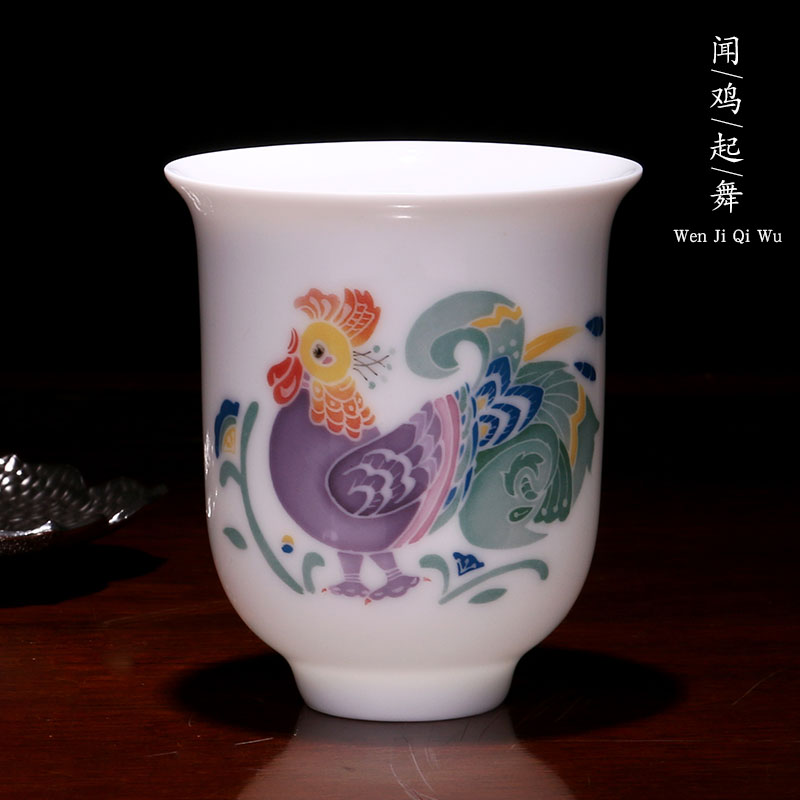 Liling porcelain porcelain good remit tea master cup single CPU hand - made ceramic kung fu tea cups propitious to collect gifts