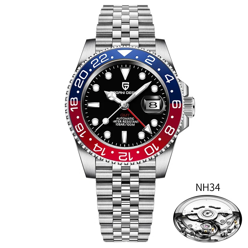★banioさま専用★GMT機能付 アンティーク 腕時計 NH34 ☆banioさま専用☆GMT機能付 アンティーク 腕時計 NH34 伯佳尼NH34機械