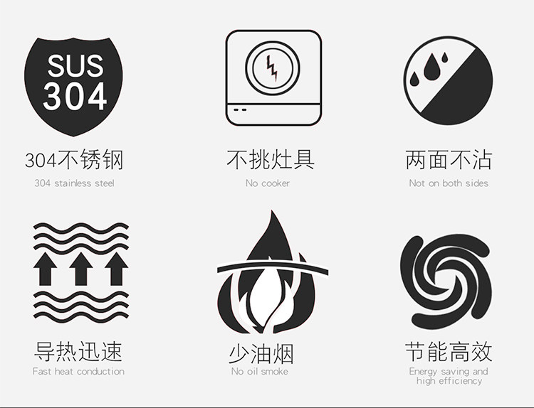 迅尚 不锈钢 304 奶锅煮奶辅食小锅家用加厚泡面锅婴儿宝宝小蒸锅