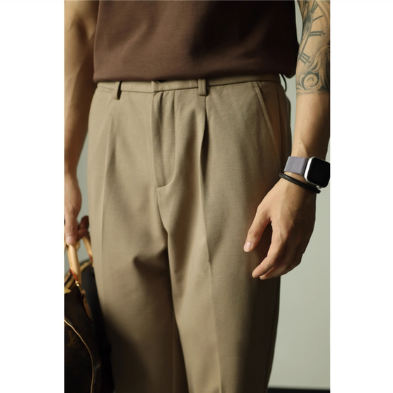 Spring and Autumn Skin Sensory Nine -point Large -size West Pants Men's Light Casual Plane Small Foot Conbled Pants Fat Adding Fatty
Spring and Autumn Skin Sensory Nine -point Large -size West Pants Men's Light Casual Plane Small Foot Conbled Pants Fat Adding Fatty