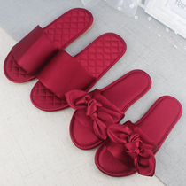 Wedding slippers bridegroom bride dowry shoes newlyweds wedding festive red pair of four seasons morning robe wedding shoes