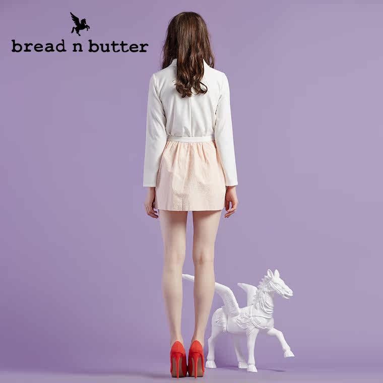 【商场同款】bread n butter面包黄油品牌女装时尚通勤修身雪纺衫