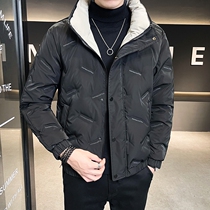 Paul Feather Men 2022 new tide warm and thicken mens wear handsome mens winter coat