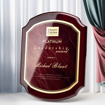 European piano paint Wooden medal custom wooden license plate Custom plaque nameplate Free lettering Certificate of honor