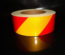(Factory price)Scribing reflective tape High quality red and yellow reflective tape car sticker warning tape 5cm*45 7m