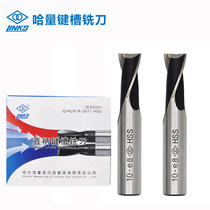 Haqian straight shank keyway milling cutter 3 4 5 6 8 10 12 14 16 18 20mm 2 flutes High speed steel