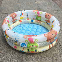 Inflatable round swimming fishing pool Childrens baby household large paddling pool Indoor baby child ocean ball pool