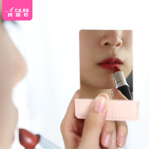 Portable mini mirror women carry simple makeup mirror student dormitory makeup handheld vanity mirror thin