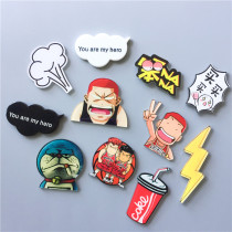 Refrigerator stickers Animation cartoon creative flat magnet magnet message stickers Home decoration magnet jewelry new
