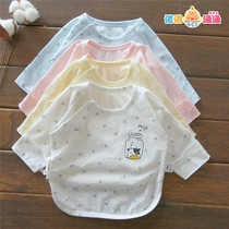 Newborn baby clothes Pure cotton breathable halter half-back clothes Newborn newborn summer moon thin monk clothes