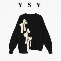 Large-yard fat mm gas age reduction butterfly knife sweater autumn and thin design knitting sweater