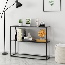 Nordic iron multi-layer floor-to-ceiling partition industrial wind shelf living room flower shelf bedroom porch table storage rack