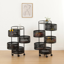 Kitchen vegetable storage rack floor-to-floor multi-layer installation-free fruit basket household multifunctional rotating storage rack fruits and vegetables