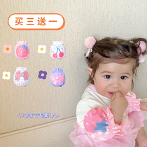 ins children sleeves spring summer double waterproof infant pomegranate cuff cute male and female baby cartoon anti-dirty