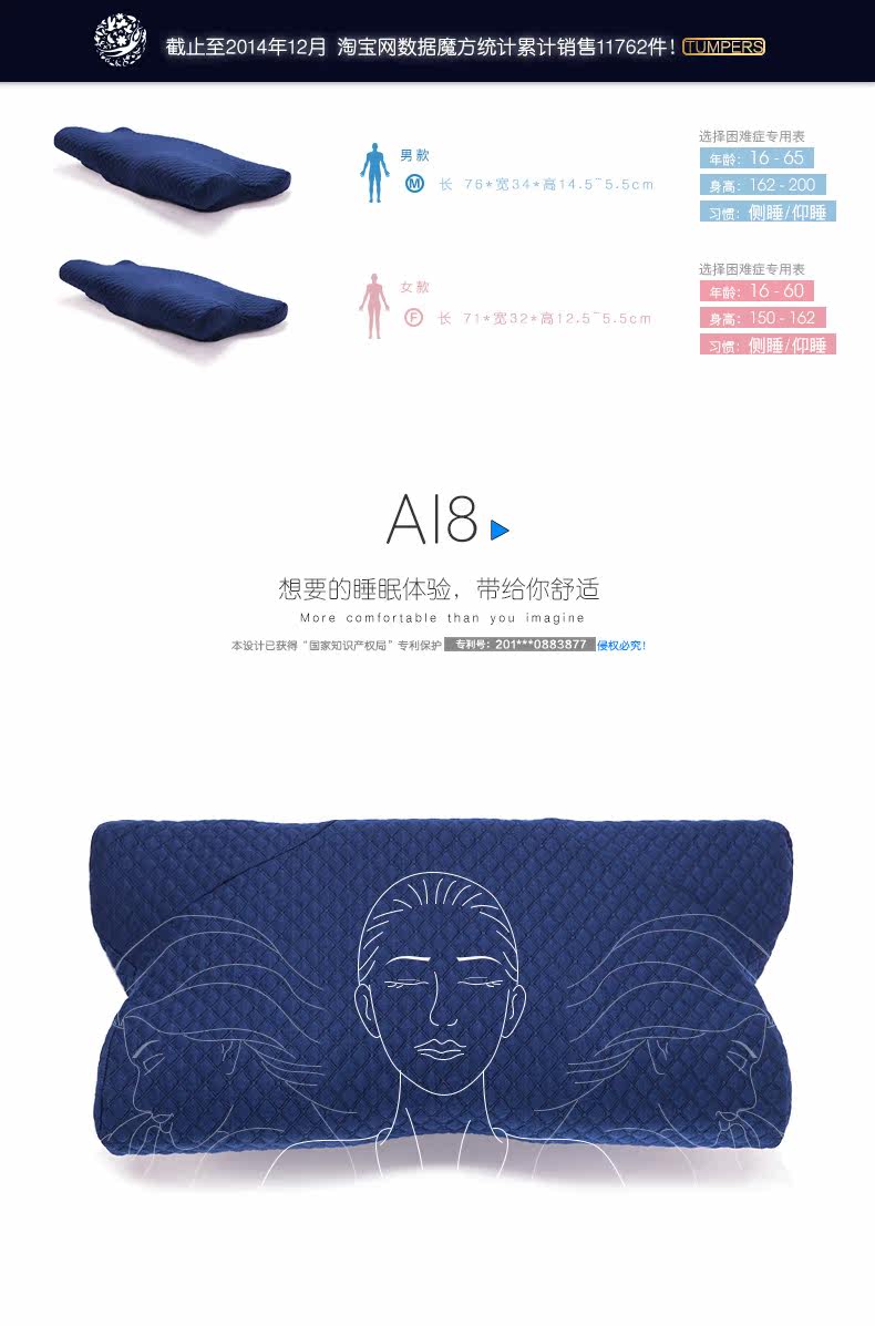 【sleepycat官网】sleepycat记忆枕太空记忆棉慢回弹护