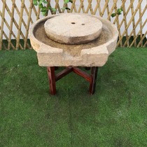 Folk Old Stone Mill plate Old Stone Mill tea plate stone mill running water old stone trough tea table old stone trough landscape water combination