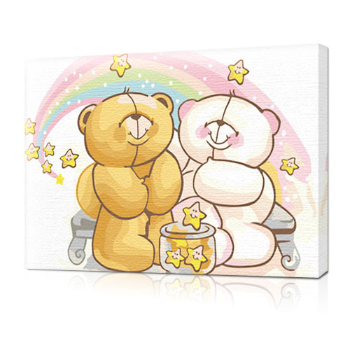 佳彩天颜手绘卡通装饰画星愿