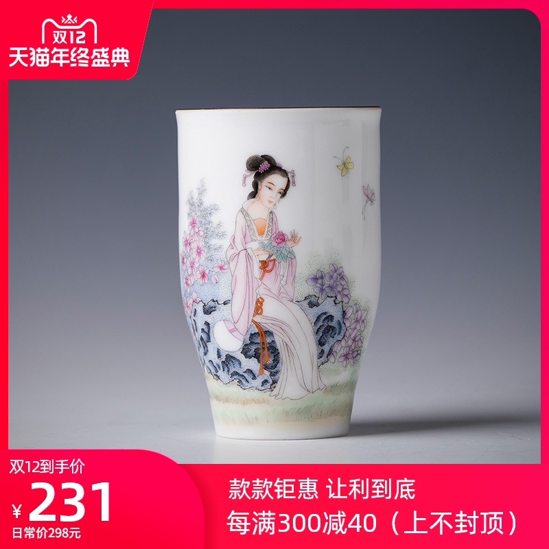 Santa teacups hand - made ceramic kung fu new see colour heyday poly real sweet cup master cup sample tea cup of jingdezhen tea service