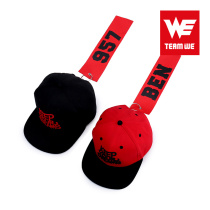 WE team summer flat cap detachable flag hanging hip hop flat LOL baseball cap genuine peripheral