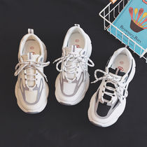 Peoples old shoes womens 2021 new trendy shoes ins net red reflective shoes female students all-match street shooting sneakers