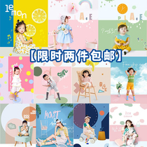 Nordic Boomers Children Age 100 Days of Fashion Cartoon Paper Mini Photography Background Cloth