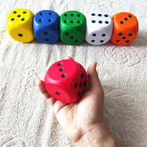 6cm sponge dice kindergarten game toy elastic sieve large puzzle PU solid color